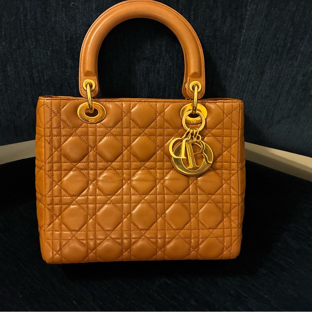 Dior Brown Quilted Satchel